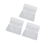 HELEVIA Petites étagères Murales en Acrylique, 3 Pièces, étagères Flottantes Transparentes pour Caméras de sécurité, Haut-Parleur avec Salle de Bain, Salon, Chambre à Coucher, Bureau