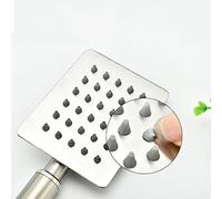 HELEVIA Pommeau de Douche à Main Haute Pression G1/2 en Acier Inoxydable | Acier Inoxydable, Plastique, Filetage G1/2, Eau Dure, Salle de Bain Domestique, Noyau de Valve en Céramique, Accessoires de