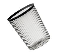 HELEVIA Poubelle Transparente, Poubelle de Grande capacité avec Conception Couvercle pour le Salon de la Salle de Bain Domestique (Noire)