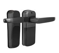 HELEVIA Serrure de Porte Intelligente, Application Bluetooth, Serrure de Porte D'entrée sans vec Clavier Tactile, Carte de Mot de Passe, pour la sécurité de la Maison (Noire)