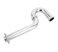 HELEVIA Siphon D'évier Tuyau de Vidange 30mm Cuivre Acier Inoxydable | Kit de Déchets de Lavabo, Corps en Cuivre, Raccords en Acier Inoxydable, Piège Anti-obstruction, Raccords de Déchets
