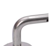 HELEVIA Support de Main Courante pour Escalier Robuste en Acier | Acier Inoxydable, Résistant à la Rouille, Base épaissie, Utilisation Intérieure et Extérieure, Projets de Bricolage,