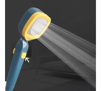 HELEVIA Tête de Douche Filtrée 4 Vitesses G1/2 Universelle pour Salle de | Matériau ABS, Quatre Réglages de Débit, Interface Universelle G1/2, Usage Salle de Bain et Salle de Sport, Rinçage