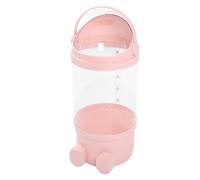 HELEVIA Tube de Rangement pour Jouets en Peluche, Seau D'affichage Transparent en Plastique de 65cm avec Animal en Peluche pour Salle de Jeux et Chambre à Coucher (Rose)