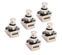 HELEVIA Verrouillage de L'armoire à Bouton-Poussoir, Bouton RV 5pcs Verrouillage de Bouton élégant en Alliage de Zinc sans e Porte de Placard, pour (Couleur Perle ni)