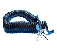 Hélice à ressort, bobine de câble en spirale extensible 1 à 15 mètres, Cordon d'exten(Stretch 4 meter)