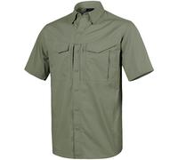 Helikon Defender Mk2 Manche Courte Chemise Patrouille Tactique Homme Olive Verte