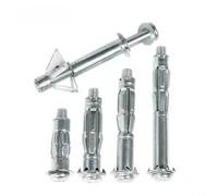 Helilyco 10 chevilles métalliques pour cavité murale | Pour plaques de plâtre, fixations en acier au carbone avec vis pour une épaisseur de paroi de 3 à 24 mm, argenté