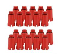 Helilyco Adaptateur de tuyau en plastique bleu 1,27 cm pour raccord de construction, test de pression d'eau (rouge)
