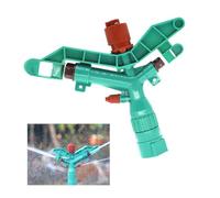 Helilyco Arroseur de pelouse oscillant, système d'irrigation de jardin à large couverture réglable, pour buse d'arrosage en plastique PP, serre de ferme, champ de légumes, vert
