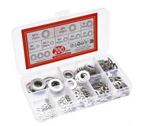 Helilyco Assortiment de rondelles plates en acier au carbone plaqué cuivre Q235