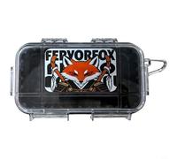 Helilyco Boîte de rangement étanche et résistante aux chocs en ABS transparent IP67 pour randonnée, camping, 18 x 9 x 5 cm, rouge