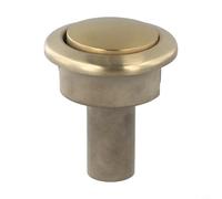 Helilyco Bouton de chasse d'eau chromé doré pour réservoir de toilette Siamp Storm 33A, interrupteur de rechange de 48 mm de diamètre, trous de 38 à 44 mm, accessoire de salle de bain (A)