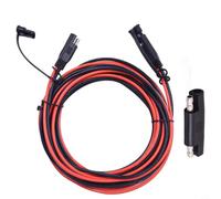 Helilyco Câble d'extension SAE en cuivre étamé 12 AWG de 2 m pour cordon de chargeur avec adaptateur inversé automobile pour connexion marine (2 mètres)