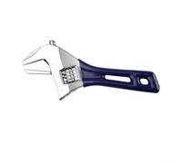 Helilyco Clé à molette réglable à poignée courte pour espaces restreints, large ouverture jusqu'à 46 mm en acier au chrome vanadium e plomberie, écrou de réparation de voiture, 15,2 ou 20,3 cm