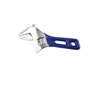 Helilyco Clé à molette réglable à poignée courte pour espaces restreints, large ouverture jusqu'à 46 mm en acier au chrome vanadium e plomberie, écrou de réparation de voiture, 15,2 cm ou 20,3