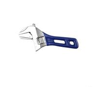 Helilyco Clé à molette réglable à poignée courte pour espaces restreints, large ouverture jusqu'à 46 mm en acier au chrome vanadium e plomberie, écrou de réparation de voiture, 15,2 ou 20,3 cm
