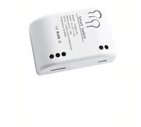 Helilyco Commutateur de relais WiFi pour Tuya Ecosystem, module de télécommande 1 gang avec compatibilité RF433, câblage flexible, projets de bricolage, AC 7-32 V DC 12 V, capacité 10 A, blanc