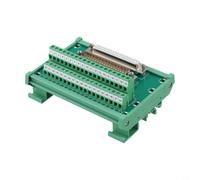 Helilyco DB37 Adaptateur bornier DIN Rail Mount 37 Pin D-Sub Interface 10A 100V Projets électroniques et câblage Vert