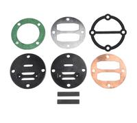 Helilyco Ensemble de plaques de soupape de compresseur d'air, 46 mm d'espacement des trous - Kit de joints de culasse - Pompes à piston lubrifiées à l'huile et à l'huile - Pièce de rechange en métal