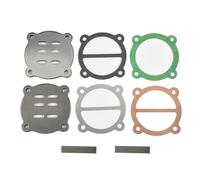 Helilyco Ensemble de plaques de soupape de compresseur d'air, kit de joints de culasse de 62 mm, pompe à piston d'huile et d'huile de type 65, pièce de rechange en métal