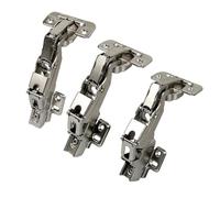 Helilyco Hettich Sensys 8657i 165 Lot de 2 charnières d'armoire à fermeture amortie avec technologie Null Inset Front affleurant les façades réglables pour portes de 16 à 30 mm