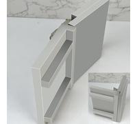 Helilyco Hettich Sensys Style Lot de 2 charnières à fermeture amortie avec ouverture à 165 degrés pour armoires avant encastrées Design gain de place Systèmes coulissants Argenté