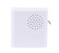 Helilyco Home Sonnette filaire DC 12 V Contrôle 38 options de mélodie Fort 90 dB pour Ring ABS Facile à installer Fixation murale Blanc