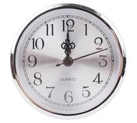 Helilyco Insert d'horloge à quartz de 90 mm avec chiffres arabes - Garniture dorée ou argentée - Mouvement de remplacement pour décoration d'intérieur
