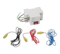 Helilyco Interrupteur de niveau d'eau ignifuge ABS 12 V 24 V double mode | Contrôle automatique du niveau, prise en charge 12/24 V DC, courant nominal de 25 A, sonde incluse, indicateur d'état