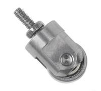 Helilyco Jauge de cadran, pointe de sonde M25, filetage M25, indicateurs numériques de point de contact de roue en acier, réglage fluide, rouleau de 10 mm, argenté