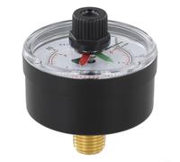 Helilyco Jauge de pression axiale en laiton 0-60 PSI pour filtration de piscine Hayward, ECX2712B1 Pièce de rechange avec lunette rotative, 5,1 cm