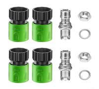 Helilyco Kit de lavage de pont de tondeuse à gazon avec adaptateur à connexion rapide, buse en acier inoxydable et raccord pour tondeuse autoportée, coupe-cordes, nettoyage de souffleuse à neige, lot