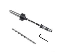 Helilyco Kit de mandrin MT2 pour tournage du bois avec foret de 7 mm et mandrin économiseur PM-002, ensemble d'outils en acier pour application de pression uniforme