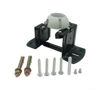 Helilyco Kit de montage pour ventilateur de plafond pour chambre à coucher | Aluminium de haute qualité, lot de 2, design pré-câblé, convient pour chambre à coucher, cuisine, finition argentée