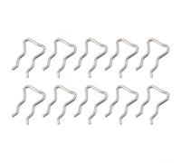 Helilyco Lot de 10 circlips de tuyau de retour d'huile en acier inoxydable pour injecteurs 10,5 x 7,5 mm Argenté