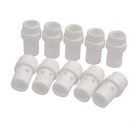 Helilyco Lot de 10 diffuseurs de gaz MB 36KD pour Eastwood MP250i, 250 pour lampe torche Amp MIG Buse en céramique, BW Style 36KDG Blanc