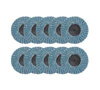 Helilyco Lot de 10 petites roues de persiennes de 50 mm en oxyde de zirconium et corindon pour mini polisseuse, grain 40/60/80, pour métal, peinture rouille, bois, plastique, finition