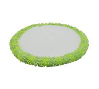 Helilyco Lot de 12 chiffons de rechange pour balai électrique à bord rond de 16 cm, tampons de nettoyage doux lavables pour sols durs, sans danger pour l'épilation des animaux