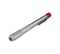 Helilyco Lot de 14 stylos à craie de soudage avec 2 supports et 12 stylos à | 2 supports en aluminium, 12 recharges de pierre naturelle, lignes blanches claires, résistantes à la chaleur