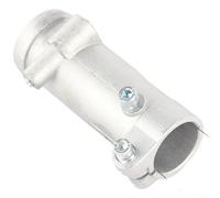 Helilyco Lot de 2 adaptateurs flexibles en aluminium pour tube d'herbe, 94 mm x 29 mm, argenté