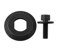 Helilyco Lot de 2 rondelles à bride extérieure et boulons de serrage M6 x 20 pour scies circulaires Makita DSS610 DSS611 BSS610 BSS611 Noir
