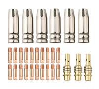 Helilyco MIG Kit de pointes de soudage 15AK en cuivre MB15 avec buse de gaz et diffuseur (0,6 mm)
