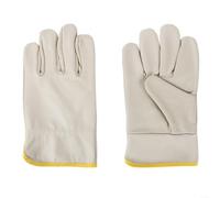 Helilyco Paire de gants de soudage en cuir souple pour travaux de forgeron, barbecue, jardinage, cheminée, gris
