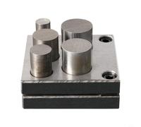 Helilyco Perforatrice ronde en métal | Pour bijoux, disque en acier au carbone, or, argent, cuivre, plusieurs tailles de matrices de 4 à 25 mm