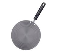 Helilyco Plaque de décongélation thermoconductrice avec poignée de rangement suspendue, diamètre 24 cm ou 28 cm, épaisseur 3 mm pour protection de fond de casserole à double usage