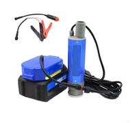 Helilyco Pompe utilitaire 12 V 24 V 40 l/m pour lavage de voiture de jardin | Débit rapide de 40 l/m, convient aux batteries de 18 V, idéal pour le transfert d'eau, le diesel, l'huile moteur