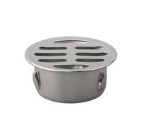 Helilyco Pour grille d'évacuation de sol en acier inoxydable, tuyaux en PVC, 50-200 mm de diamètre, design creux anti-encrassement pour extérieur, toit, balcon et jardin, tube de 50 mm