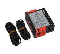 Helilyco Régulateur de température numérique industriel double sonde PTC et capteurs