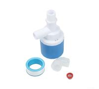 Helilyco Robinet flotteur pour réservoir d'eau à entrée latérale 1,27 cm | Entrée supérieure, pression de 0,13 à 16 bar, arrêt automatique, s'adapte aux réservoirs standard, construction en plastique